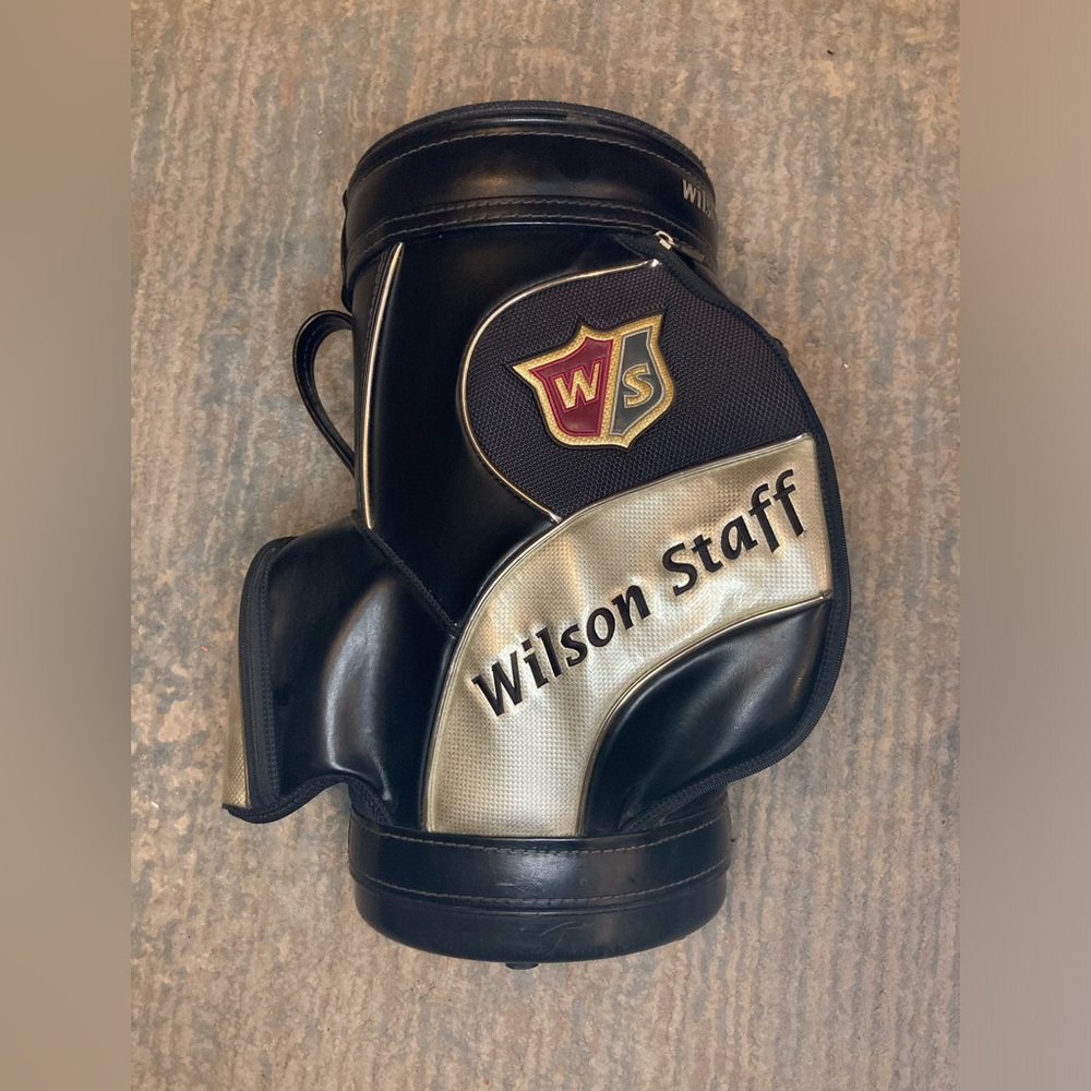 Vintage Wilson Staff BLACK & GOLD  Den Caddy
